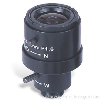 CCTV Lens with M12 x 0.5 Mounting Type and Measures 2.6 to 6mm